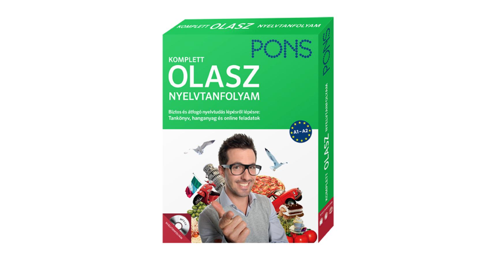 PONS Komplett olasz nyelvtanfolyam (könyv + CD + letölthető hanganyagok