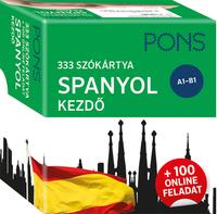 PONS 333 szókártya SPANYOL kezdő plusz 100 online feladat