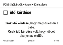 PONS Szókártyák - Angol - Kifejezések