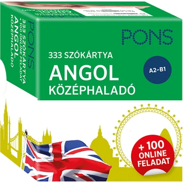PONS 333 szókártya Angol középhaladó plusz 100 online feladat PONS 333 szókártya Angol középhaladó plusz 100 online feladat