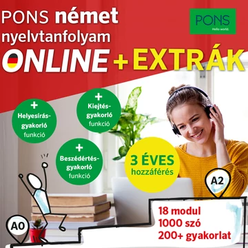 Német Nyelvtanfolyam Online Extrák 3 éves hozzáférés