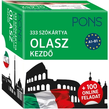 PONS 333 szókártya Olasz kezdő plusz 100 online feladat
