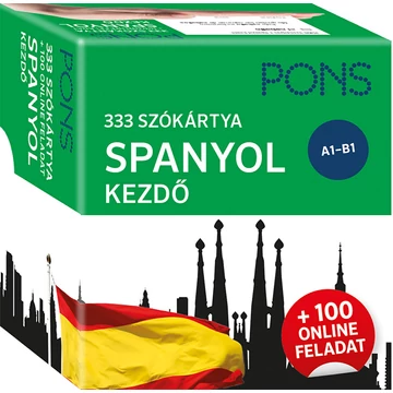 PONS 333 szókártya SPANYOL kezdő plusz 100 online feladat