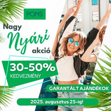 Nyári akció a PONS-nál!