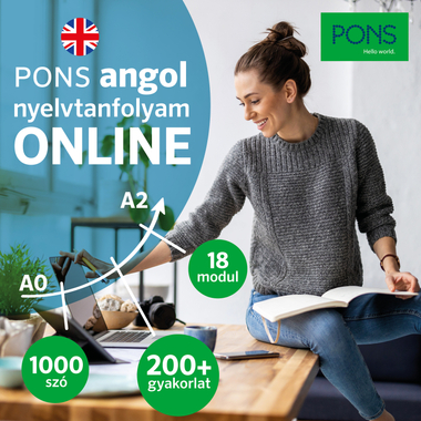 Fedezd fel a PONS angol online nyelvtanfolyamát!