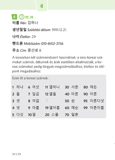 PONS KOREAI Nyelvkönyv kezdőknek - Magunkról
