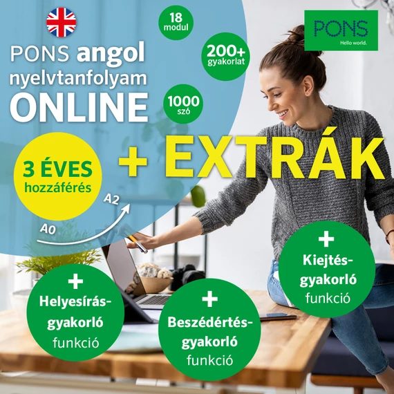 Angol Nyelvtanfolyam Online Extrák 3 éves hozzáférés