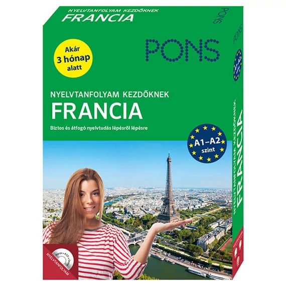 PONS Nyelvtanfolyam Kezdőknek FRANCIA plusz ONLINE hanganyag