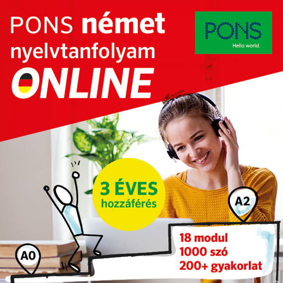 PONS Német Nyelvtanfolyam Online 3 éves hozzáférés