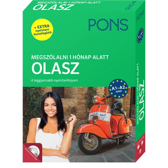 PONS Megszólalni 1 hónap alatt OLASZ Könyv CD