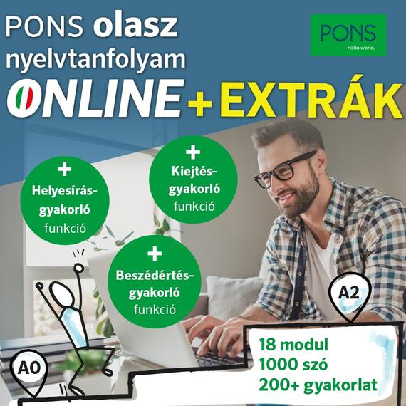 Olasz Nyelvtanfolyam Online + Extrák