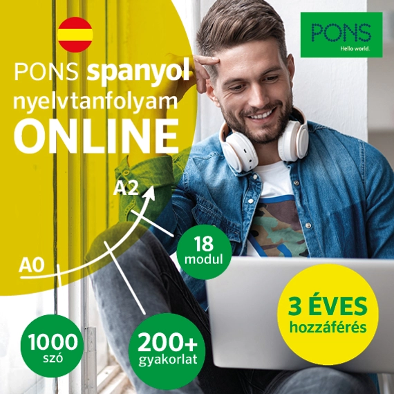 PONS Spanyol Nyelvtanfolyam Online 3 éves hozzáférés