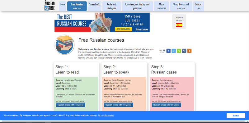 Russian for free - Orosz online nyelvtanulás